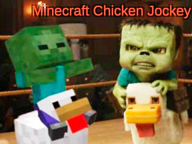 თამაში Minecraft ქათმის ჟოკეი ონლაინ