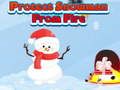 თამაში დაცვისთSnowman-დან ცეცხლიდან ონლაინ