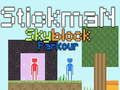 თამაში Stickman Skyblock Parkour ონლაინ თამაში Stickman Skyblock Parkour ონლაინ
