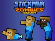 თამაში Stickman vs ზომბების WorldCraft ონლაინ