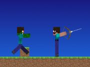 თამაში Noob vs Pro, მაგრამ მშვილდოსნები Minecraft ონლაინ