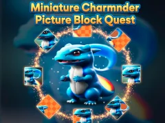 თამაში მინიატურული Charmander Picture Block Quest ონლაინ
