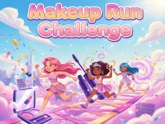 თამაში Makeup Run Challenge ონლაინ