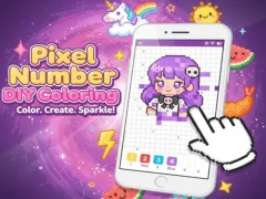 თამაში Pixel Number DIY Coloring ონლაინ