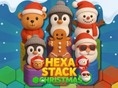 თამაში Hexa Stack საშობაო ონლაინ