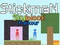 თამაში Stickman Skyblock Parkour ონლაინ