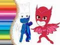 თამაში PJ Masks-ის შეღებვის წიგნი ონლაინ თამაში PJ Masks-ის შეღებვის წიგნი ონლაინ