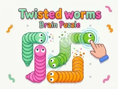 თამაში Twisted worms Brain Puzzle ონლაინ