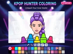 თამაში Kpop Hunter Coloring ონლაინ