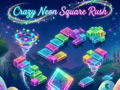 თამაში Crazy Neon Square Rush ონლაინ