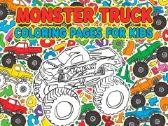თამაში Monster Truck საღებარი გვერდები ბავშვებისთვის ონლაინ