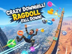 თამაში Crazy Downhill! Ragdoll Fall Down! ონლაინ