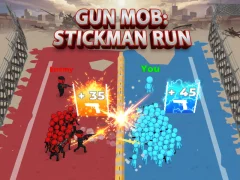 თამაში Gun Mob: Stickman Run ონლაინ