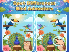 თამაში Spot Differences Bird Adventure ონლაინ