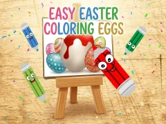 თამაში Easy Easter Coloring Eggs ონლაინ