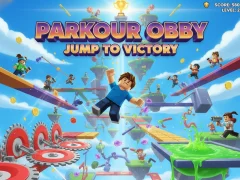 თამაში Parkour Obby გადასვლა გამარჯვებამდე ონლაინ