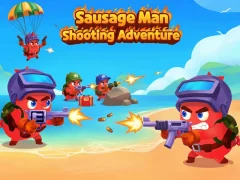 თამაში Sausage Man Shooting Adventure ონლაინ