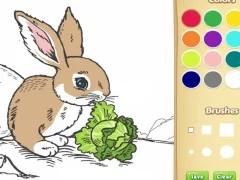 თამაში Bunny საღებარი წიგნი ბავშვებისთვის ონლაინ