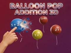 თამაში Balloon Pop Addition 3D ონლაინ
