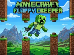 თამაში Minecraft Flappy Creeper ონლაინ
