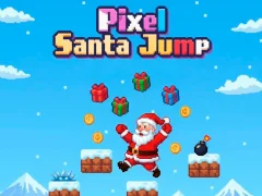 თამაში Pixel Santa Jump ონლაინ