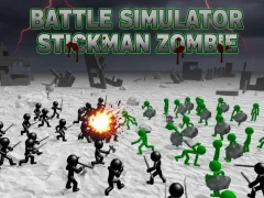 თამაში Battle Simulator Stickman Zombie ონლაინ