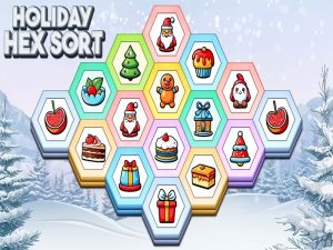 თამაში Holiday Hex დალაგება ონლაინ