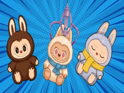 თამაში Claw & Merge Labubu Drop ონლაინ