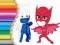 თამაში PJ Masks-ის შეღებვის წიგნი ონლაინ