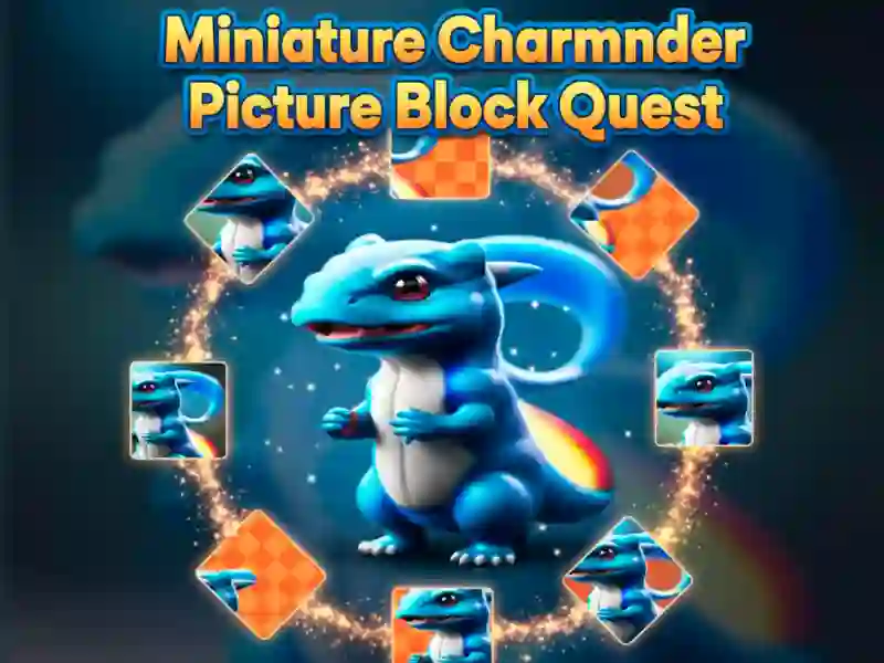 თამაში მინიატურული Charmander Picture Block Quest ონლაინ
