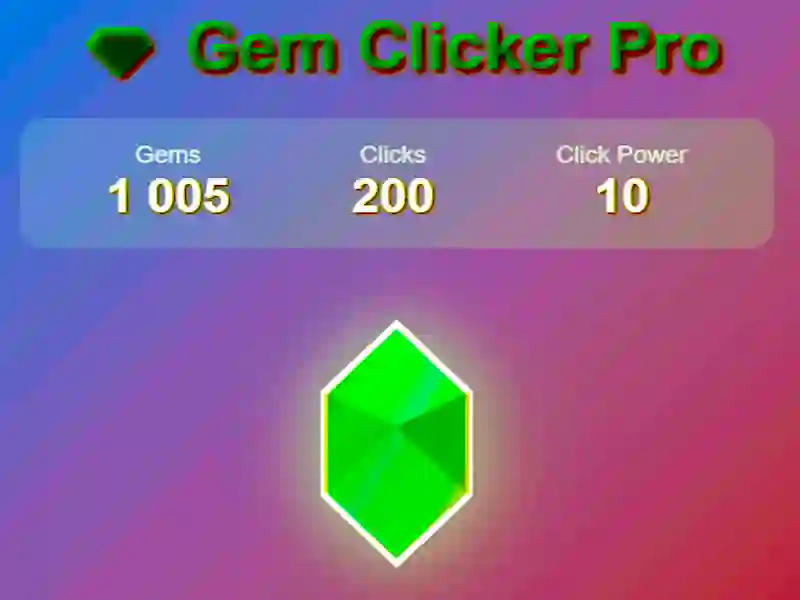 თამაში Gem Clicker Pro ონლაინ თამაში Gem Clicker Pro ონლაინ