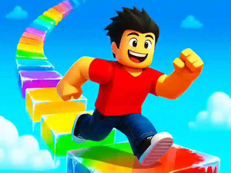თამაში Obby Rainbow Tower ონლაინ