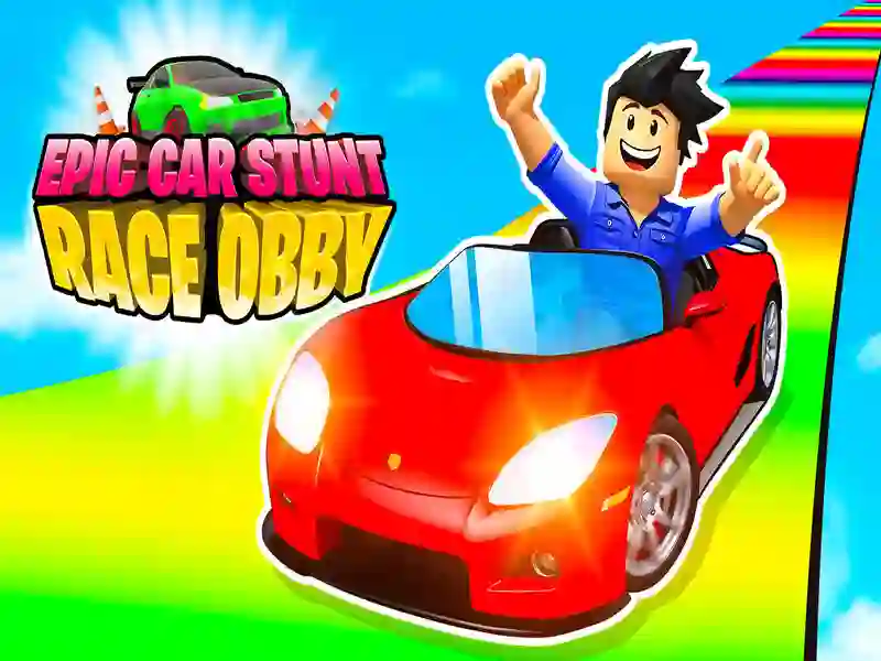 თამაში Epic Car Stunt Race Obby ონლაინ
