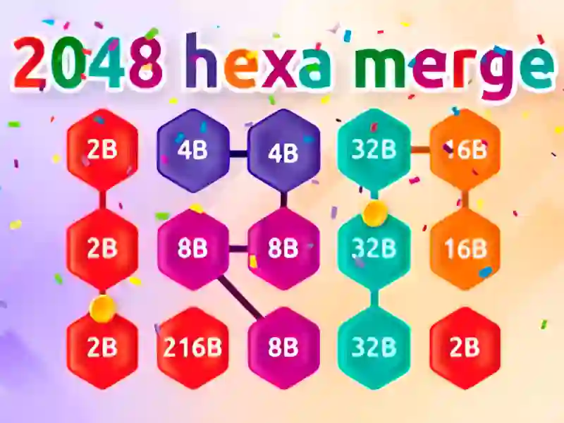 თამაში 2048 Hex Chain Merge ონლაინ