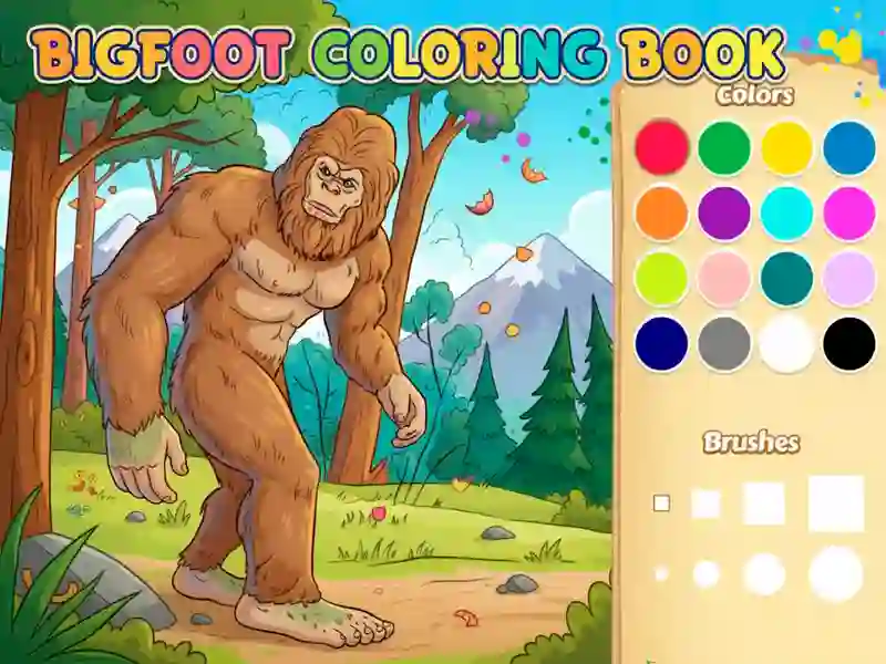 თამაში Bigfoot Coloring Book ონლაინ