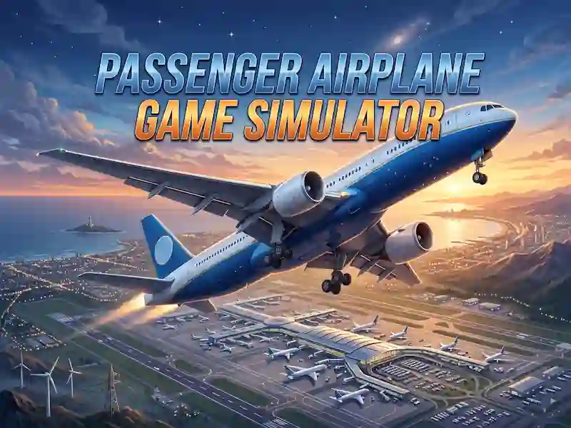 თამაში Passenger Airplane Game Simulator ონლაინ