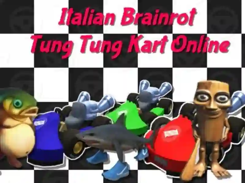 თამაში იტალიური Brainrot Tung Tung Kart Online ონლაინ