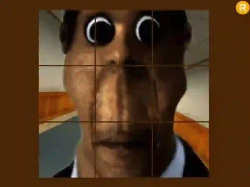 თამაში Obunga Nextbots Sliding Puzzle ონლაინ