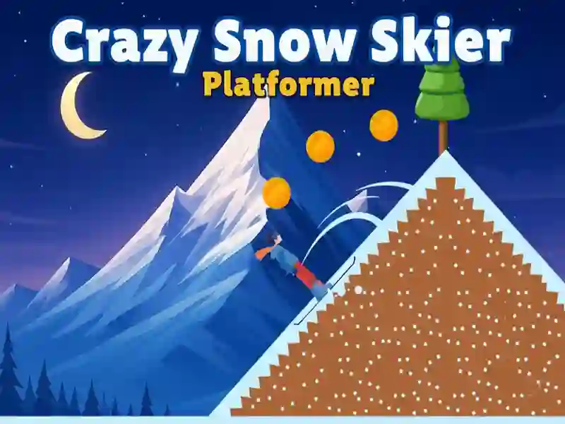 თამაში Crazy Snow Skier: Platformer ონლაინ