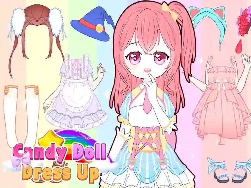 თამაში Candy Doll Dress Up ონლაინ