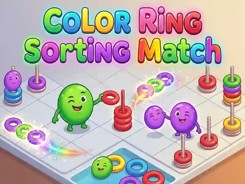თამაში Color Ring Sorting Match ონლაინ