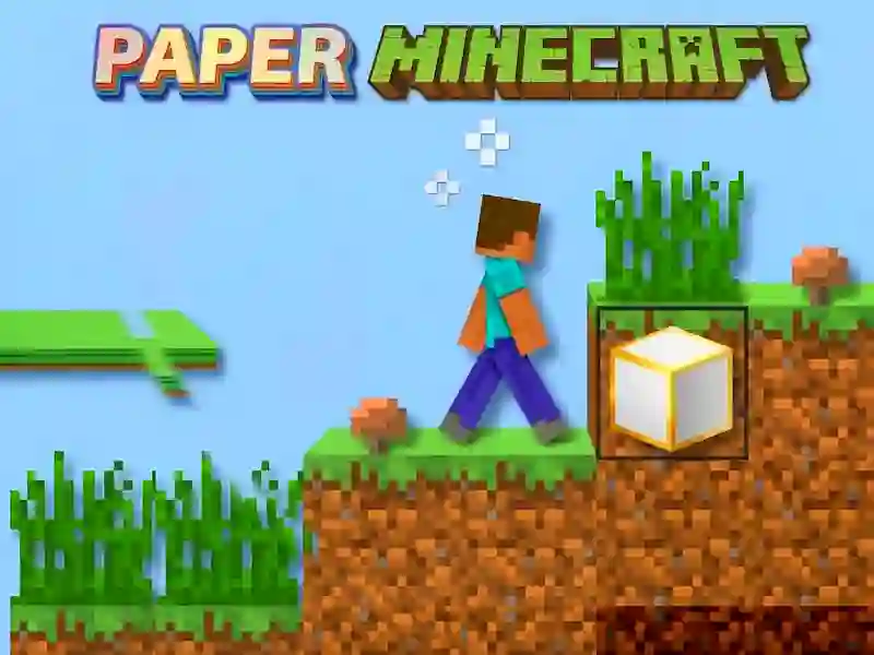 თამაში ქაღალდის Minecraft ონლაინ