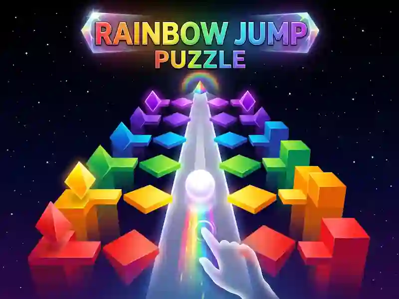 თამაში Rainbow Jump Puzzle ონლაინ
