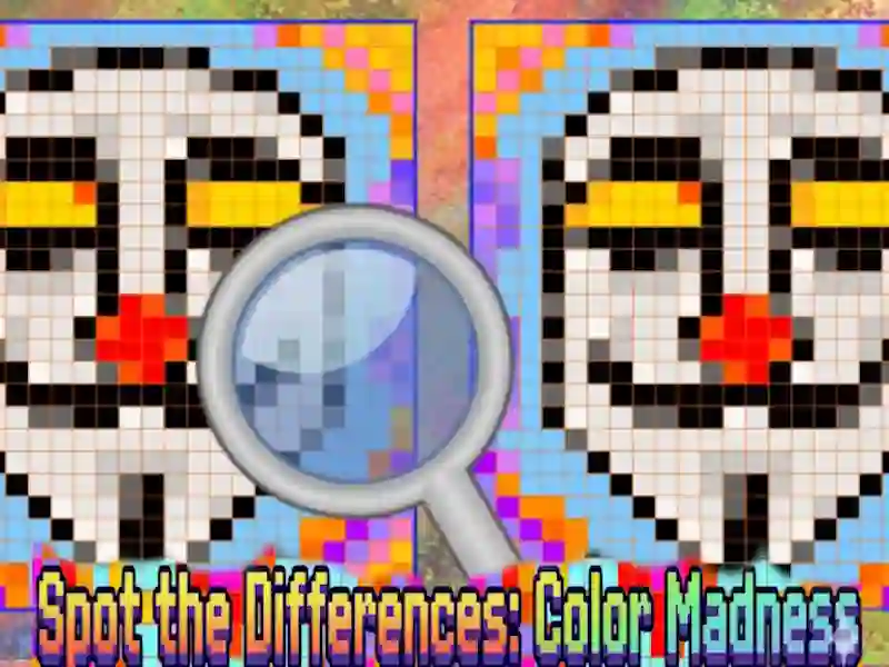 თამაში Spot the Differences Color Madness ონლაინ