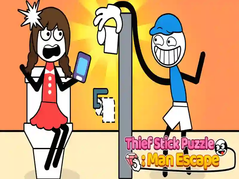 თამაში Thief Stick Puzzle Man Escape ონლაინ