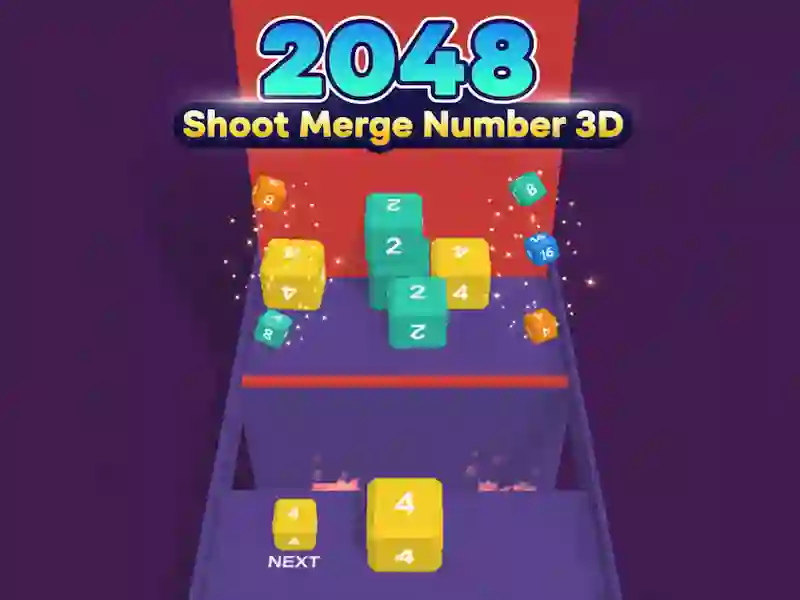თამაში 2048 Shoot Merge Number 3D ონლაინ