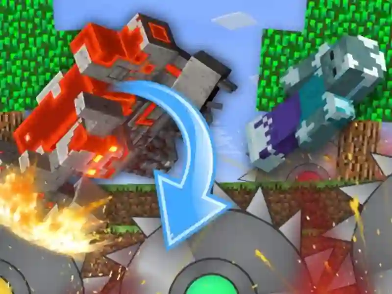 თამაში ბრბოს მეურნეობა MineBlock- ში! ონლაინ