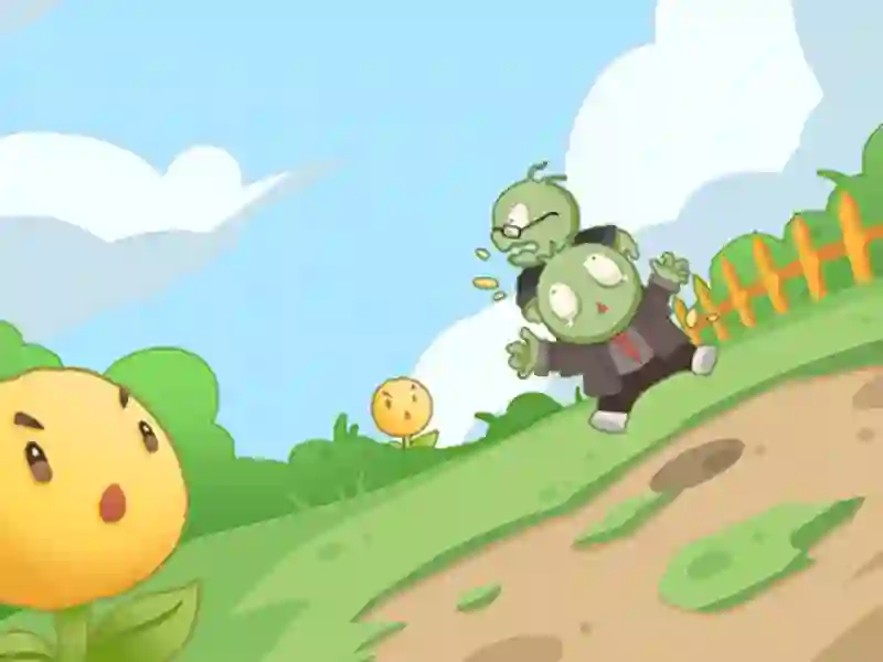 თამაში ყვავილები ზომბების წინააღმდეგ ონლაინ