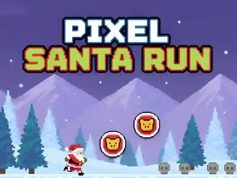 თამაში Pixel Santa Run ონლაინ