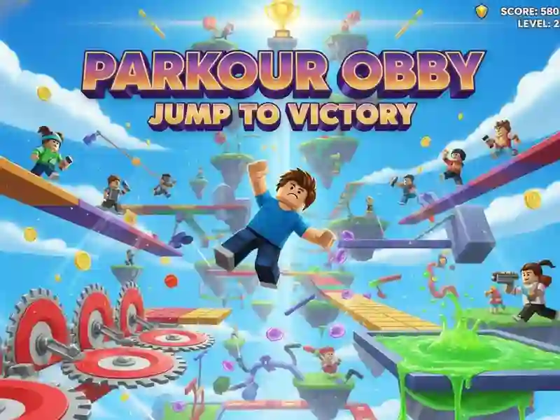 თამაში Parkour Obby გადასვლა გამარჯვებამდე ონლაინ